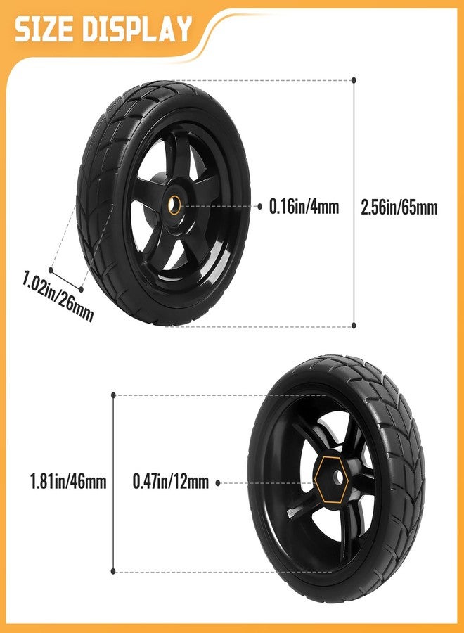 FriHobby 1/10 RC Touring Wheel Rims & Rubber Tires 12mm Hex Fit Traxxas 4tec 2.0 3.0 Tamiya Redcat Racing HPI HSP Exceed 1:10 Scale RC On-Road Racing Car, with Foam Inserts, Non-glued - Image 2